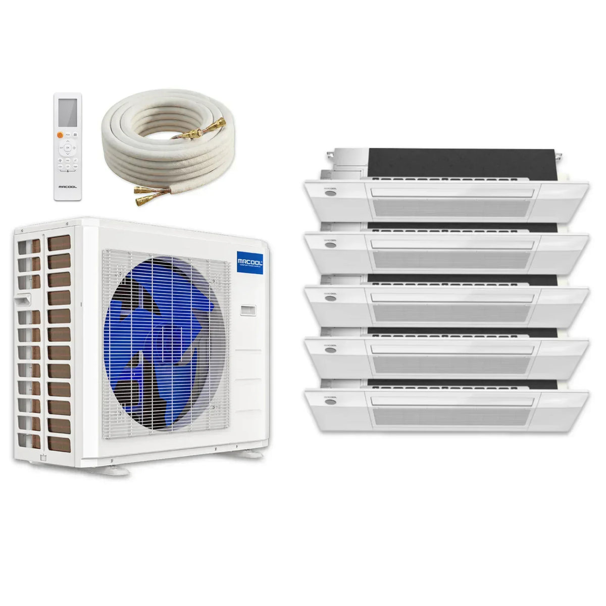 MRCOOL DIY 5th Gen Ceiling Cassette (6K-6K-6K-9K-9K) 5-Zone 36,000 BTU Ductless Mini Split Heat Pump and AC