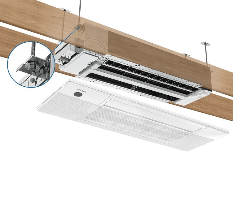 MRCOOL DIY 5th Gen Ceiling Cassette Single-Zone System (18,000 BTU) w/ 25ft pre-charged line