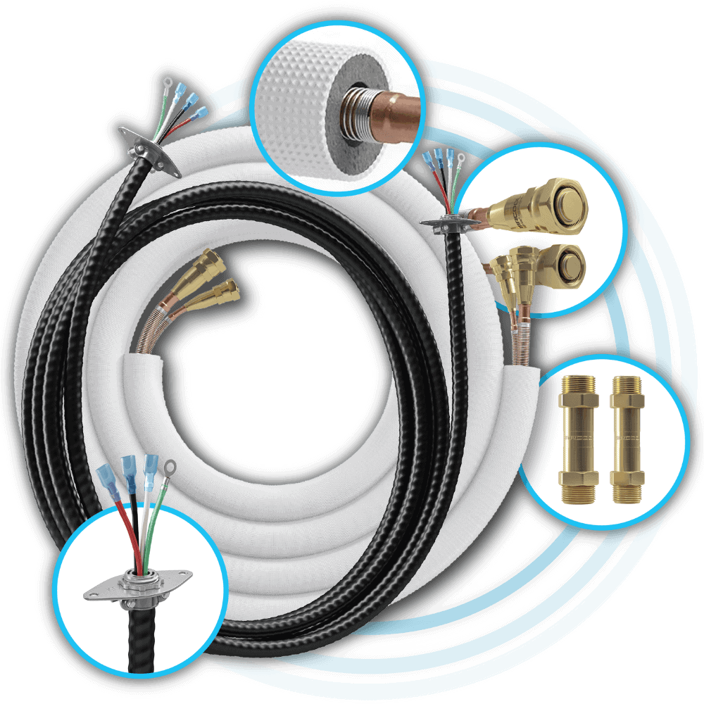 MRCOOL DIY Ceiling Cassette Single-Zone System (18,000 BTU) w/ 25ft pre-charged line