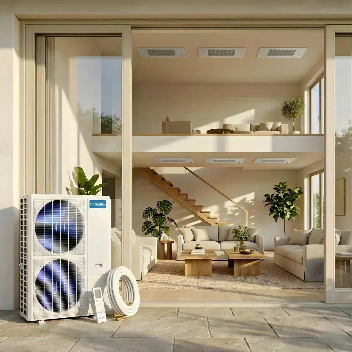 MRCOOL DIY 5th Gen Ceiling Cassette (9K-9K-9K-9K-9K-9K) 6-Zone 55,000 BTU Ductless Mini Split Heat Pump and AC