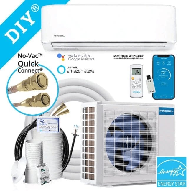 MRCOOL DIY Ceiling Cassette Single-Zone System (18,000 BTU) w/ 25ft pre-charged line