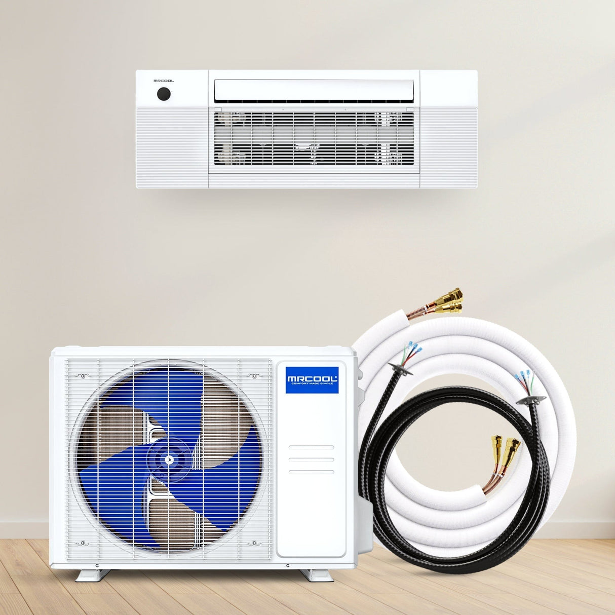 MRCOOL DIY Ceiling Cassette Single-Zone System (18,000 BTU) w/ 25ft pre-charged line