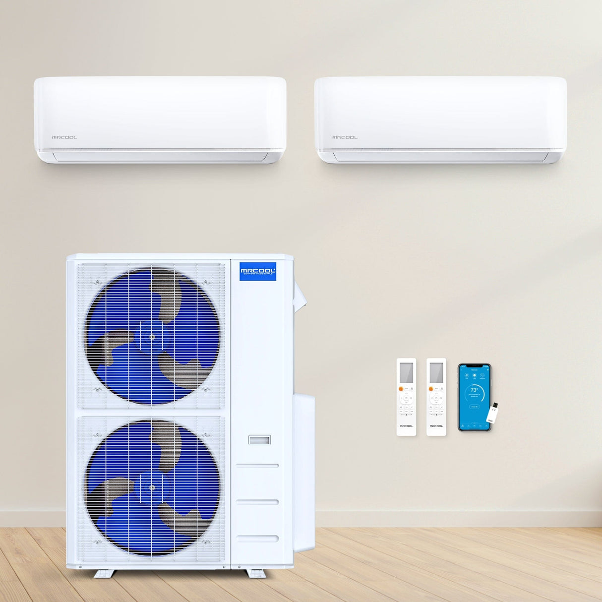 MRCOOL DIY Mini Split - 48K BTU 4-Ton 2-Zone (18K + 24K) Ductless AC and Heat Pump