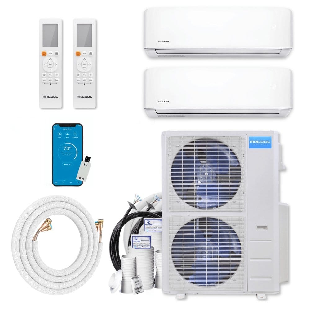MRCOOL DIY Mini Split - 48K BTU 4-Ton 2-Zone (18K + 36K) Ductless AC and Heat Pump