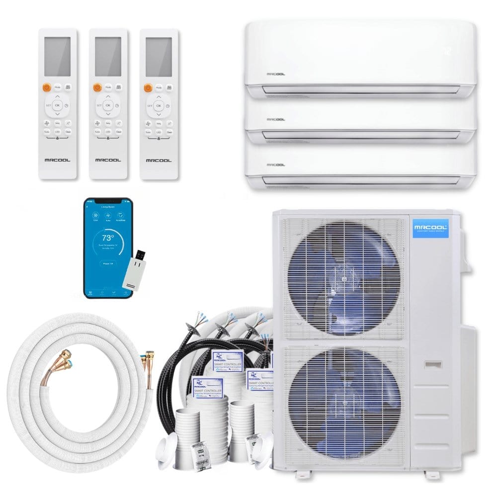 MRCOOL DIY Mini Split - 48K BTU 4-Ton 3-Zone (9K + 9K + 36K) Ductless AC and Heat Pump