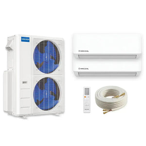 MRCOOL DIY 5th Gen Wall Mount (9K-24K) 2-Zone 48,000 BTU Ductless Mini Split Heat Pump & AC