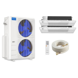 MRCOOL DIY 5th Gen Ceiling Cassette (18K-18K) 2-Zone 48,000 BTU Ductless Mini Split Heat Pump & AC