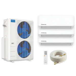 MRCOOL DIY 5th Gen Wall Mount (12K-12K-18K) 3-Zone 55,000 BTU Ductless Mini Split Heat Pump & AC