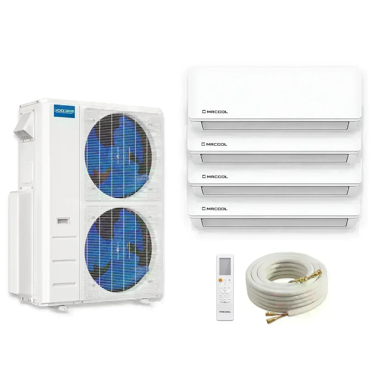 MRCOOL DIY 5th Gen Wall Mount (6K-6K-9K-18K) 4-Zone 55,000 BTU Ductless Mini Split Heat Pump & AC