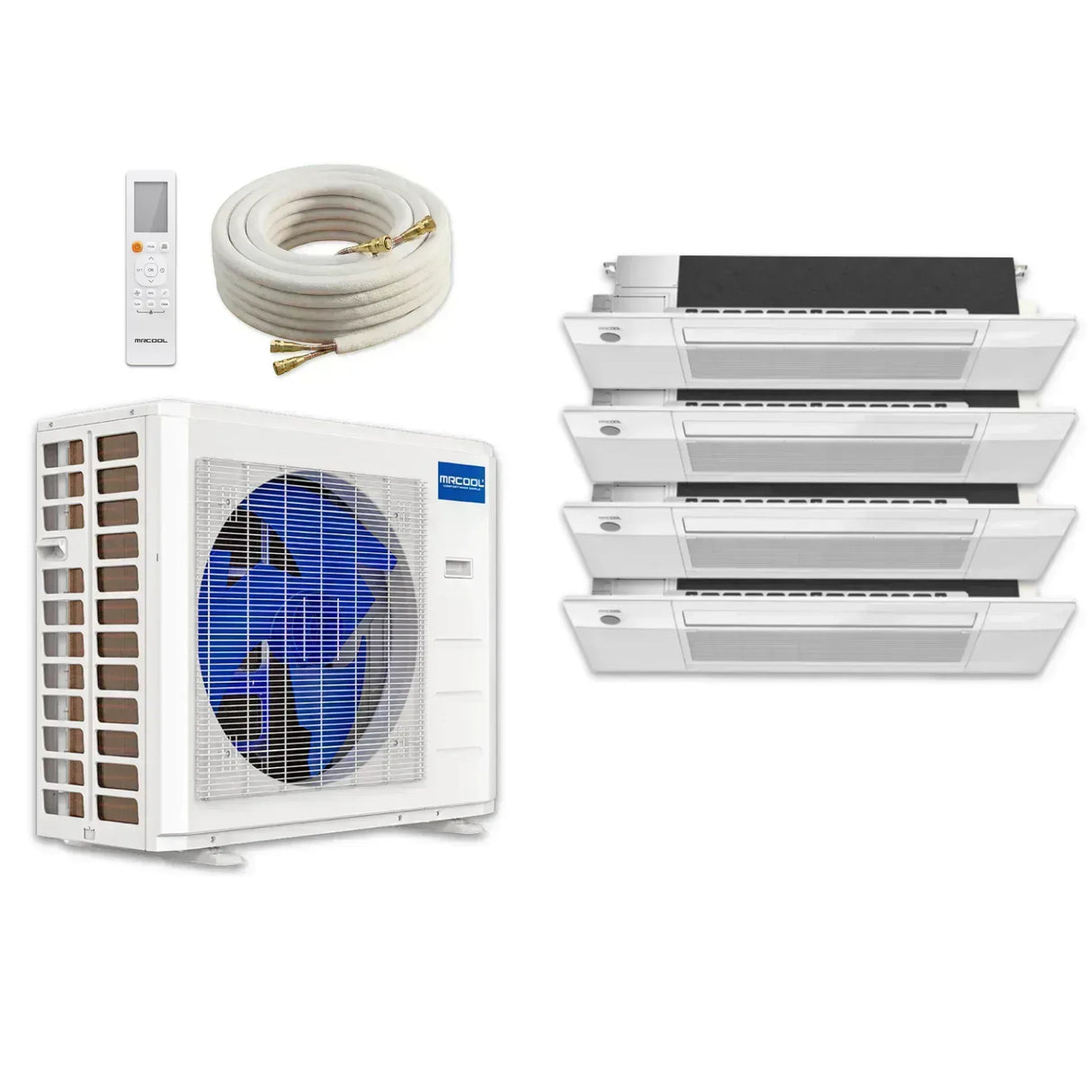 MRCOOL DIY 5th Gen Ceiling Cassette (6K-6K-12K-12K) 4-Zone 36,000 BTU Ductless Mini Split Heat Pump & AC