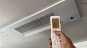 MRCOOL DIY 5th Gen Ceiling Cassette Single-Zone System (18,000 BTU) w/ 25ft pre-charged line