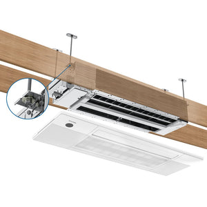 MRCOOL DIY Ceiling Cassette System - 27K BTU 2.25-Ton 2-Zone (12K + 18K) Ductless AC and Heat Pump