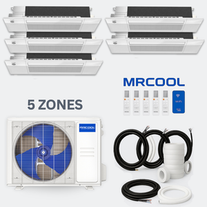 MRCOOL DIY 5th Gen Ceiling Cassette (6K-6K-6K-6K-6K) 5-Zone 36,000 BTU Ductless Mini Split Heat Pump and AC